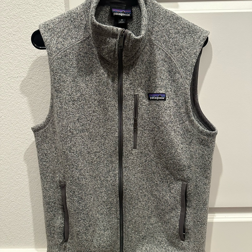 Patagonia Heather Gray Fleece Vest